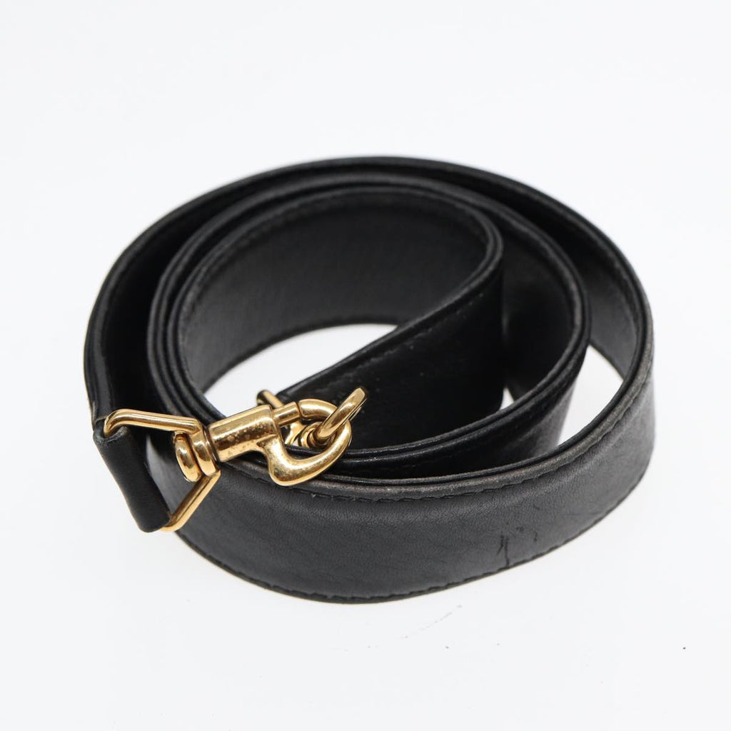 GUCCI Bamboo Hand Bag Leather Black 001 3754 1577 85536