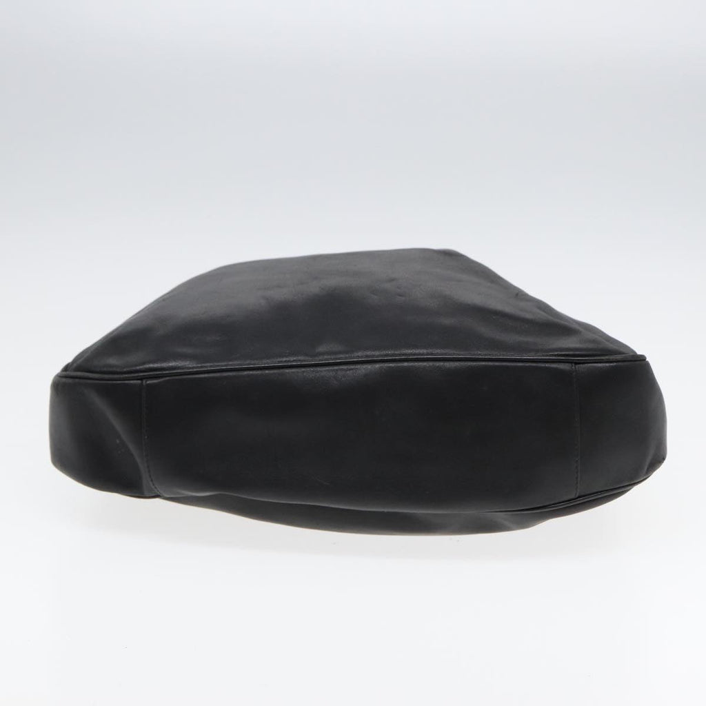 GUCCI Bamboo Hand Bag Leather Black 001 3754 1577 85536