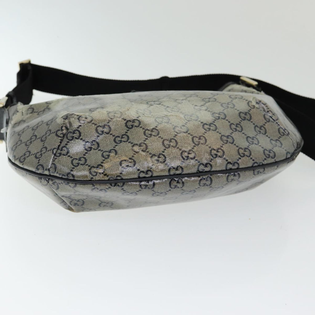 GUCCI GG Crystal Shoulder Bag Gold Navy 181092 85615