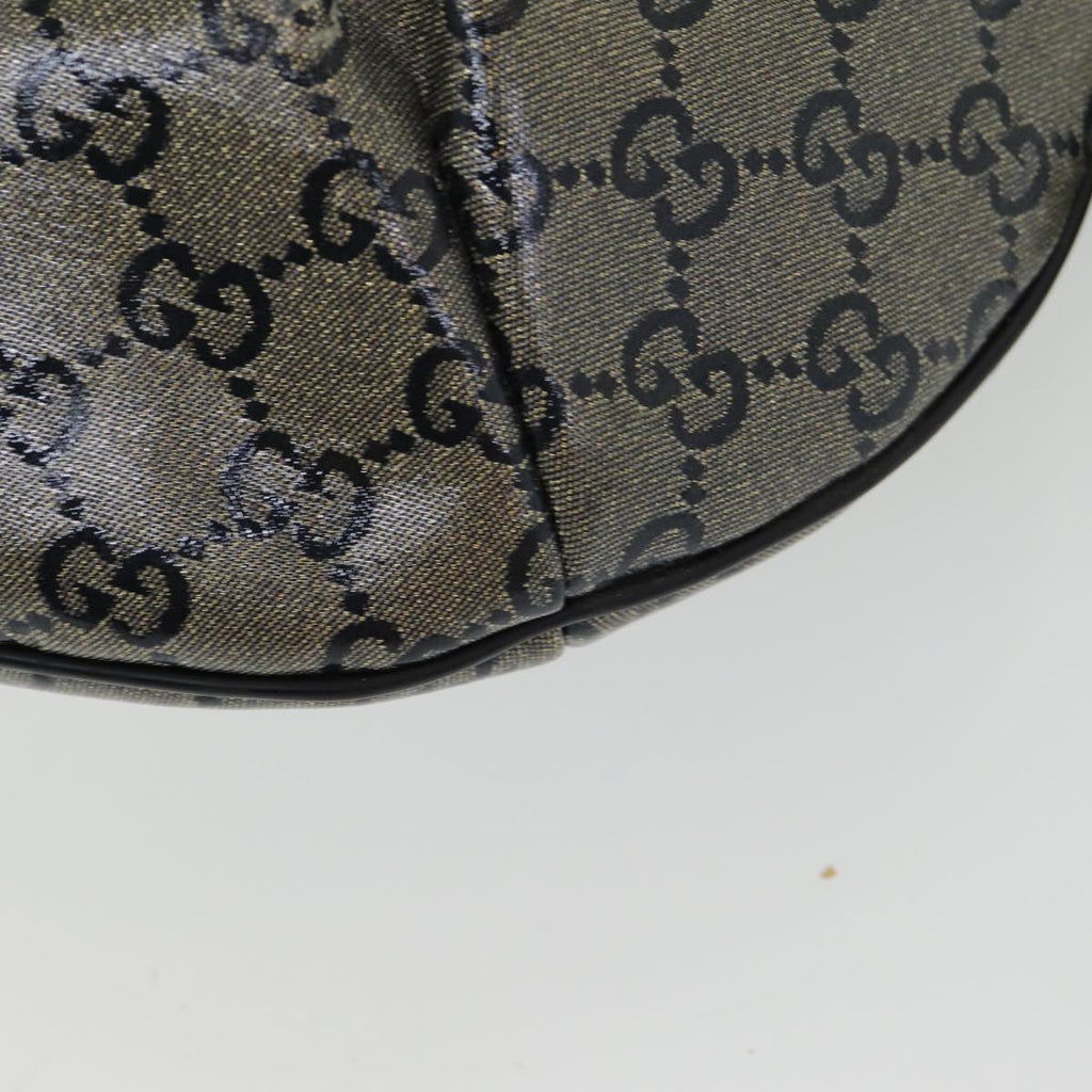 GUCCI GG Crystal Shoulder Bag Gold Navy 181092 85615
