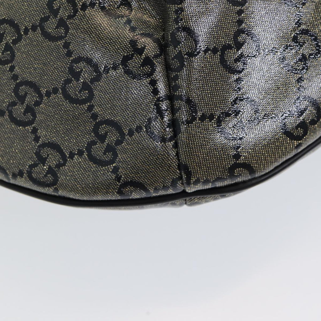 GUCCI GG Crystal Shoulder Bag Gold Navy 181092 85615