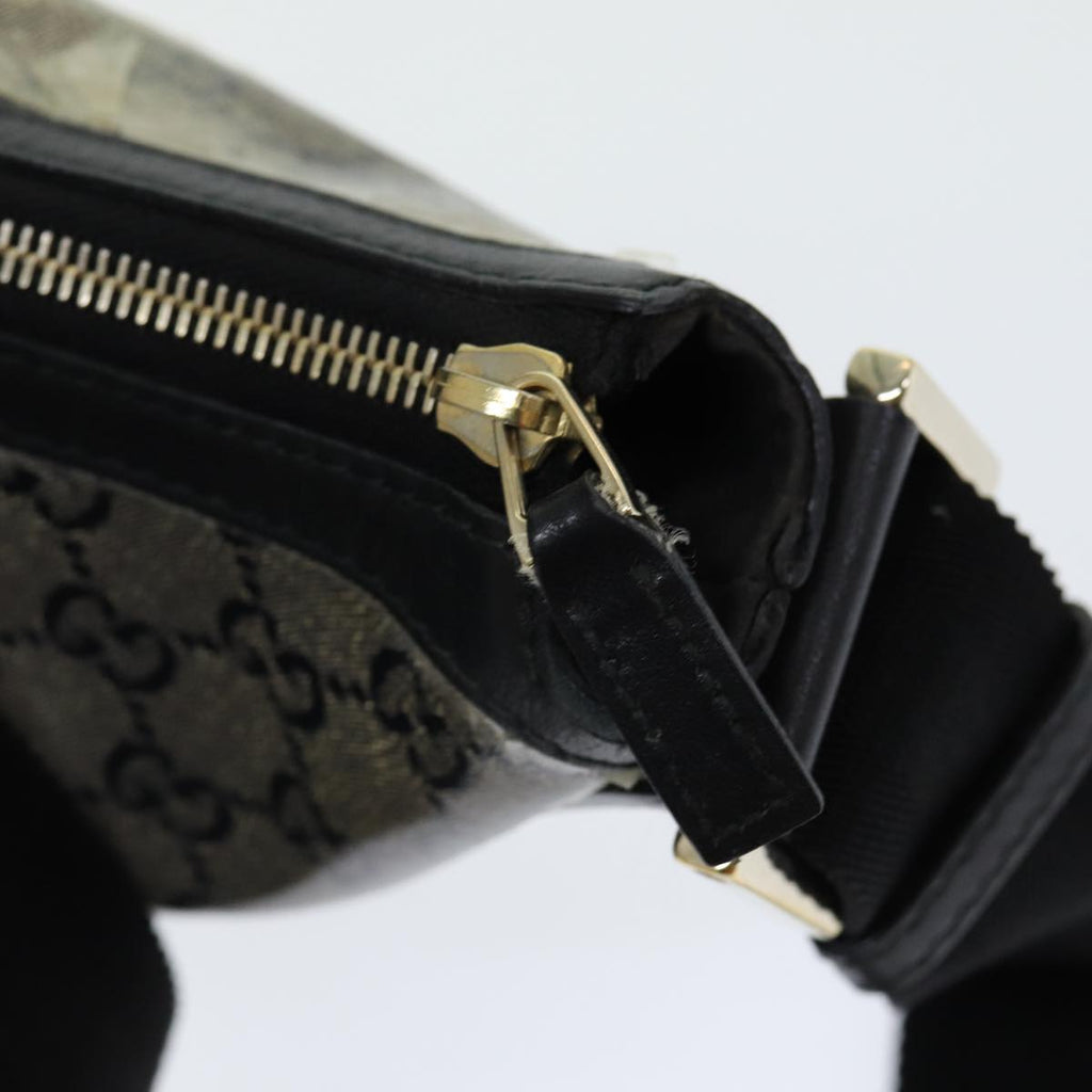 GUCCI GG Crystal Shoulder Bag Gold Navy 181092 85615