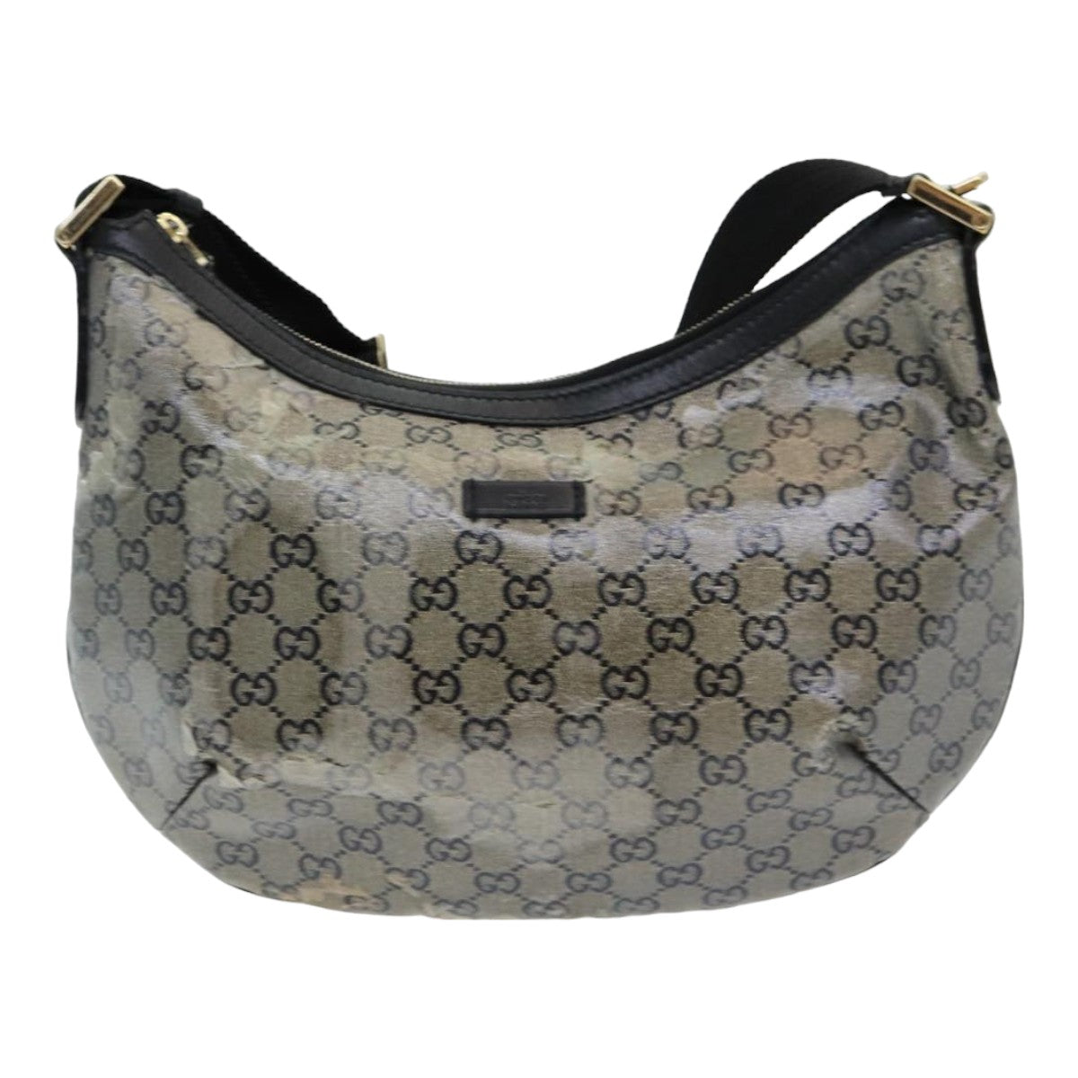 GUCCI GG Crystal Shoulder Bag Gold Navy 181092 85615