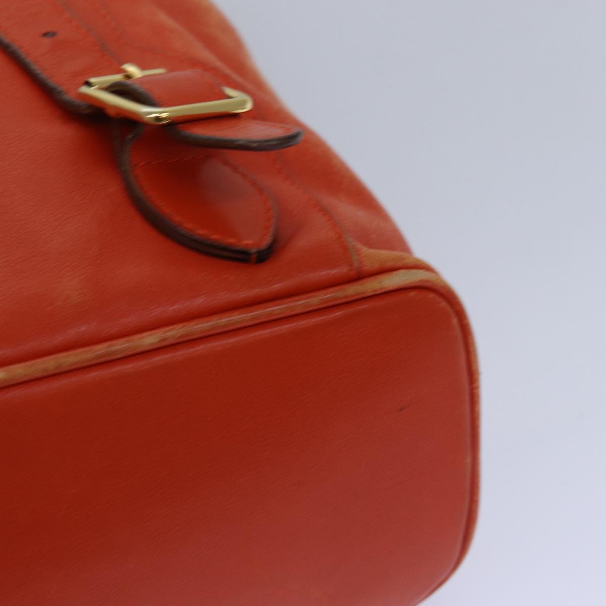 GUCCI Bamboo Backpack Leather Orange Gold 003 2058 0016 85617