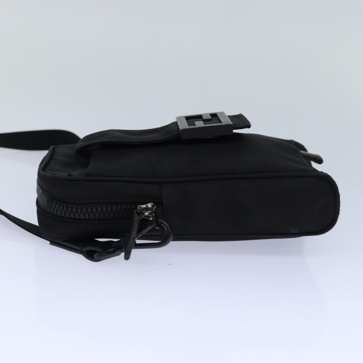 FENDI Shoulder Bag Nylon Black 85694