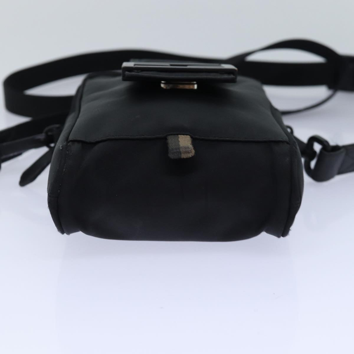 FENDI Shoulder Bag Nylon Black 85694
