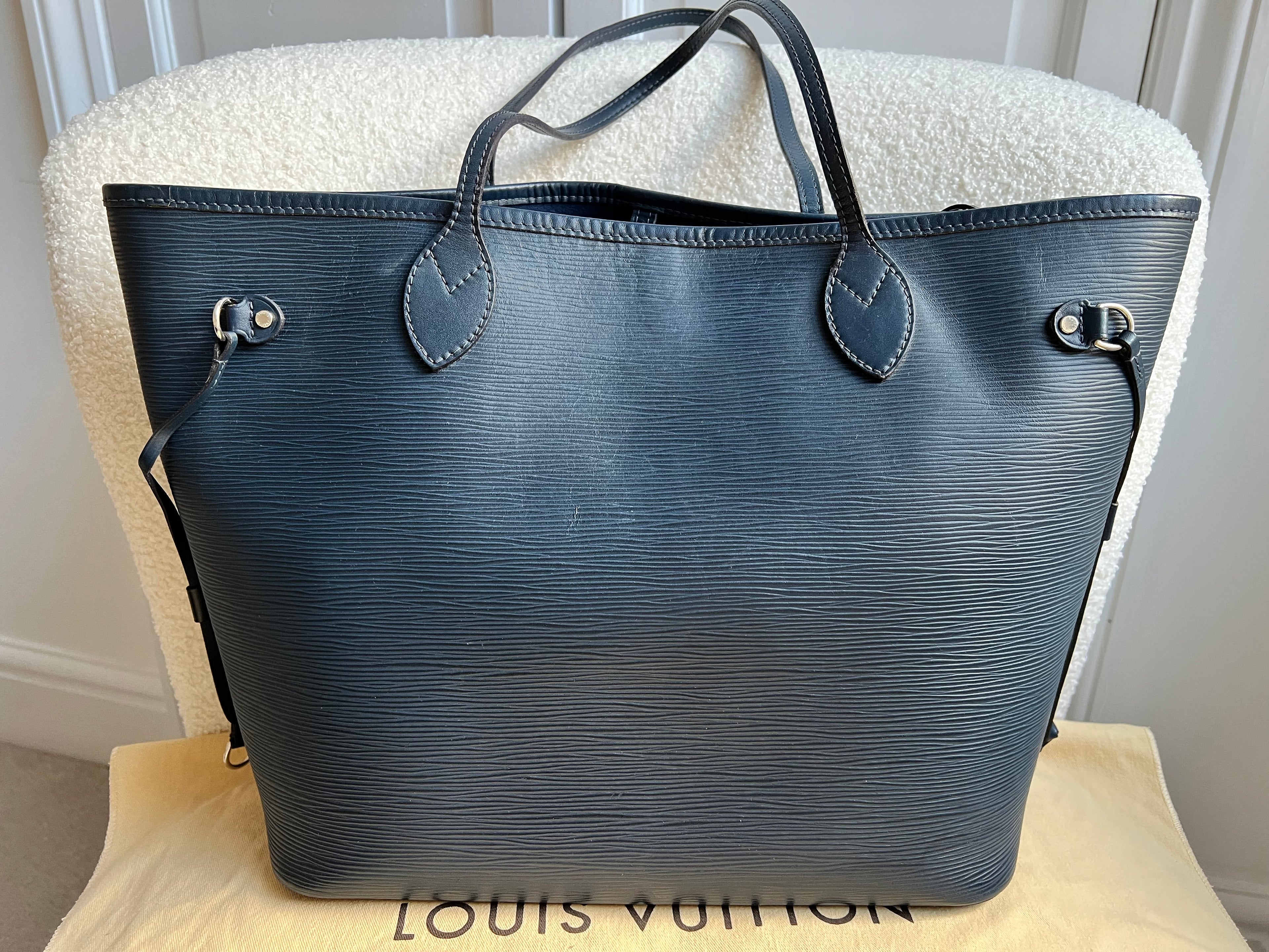 Louis Vuitton Neverfull MM Indigo Epi Leather (RRP £1,740)