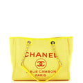 CHANEL Deauville Tote Mixed Fibers Small