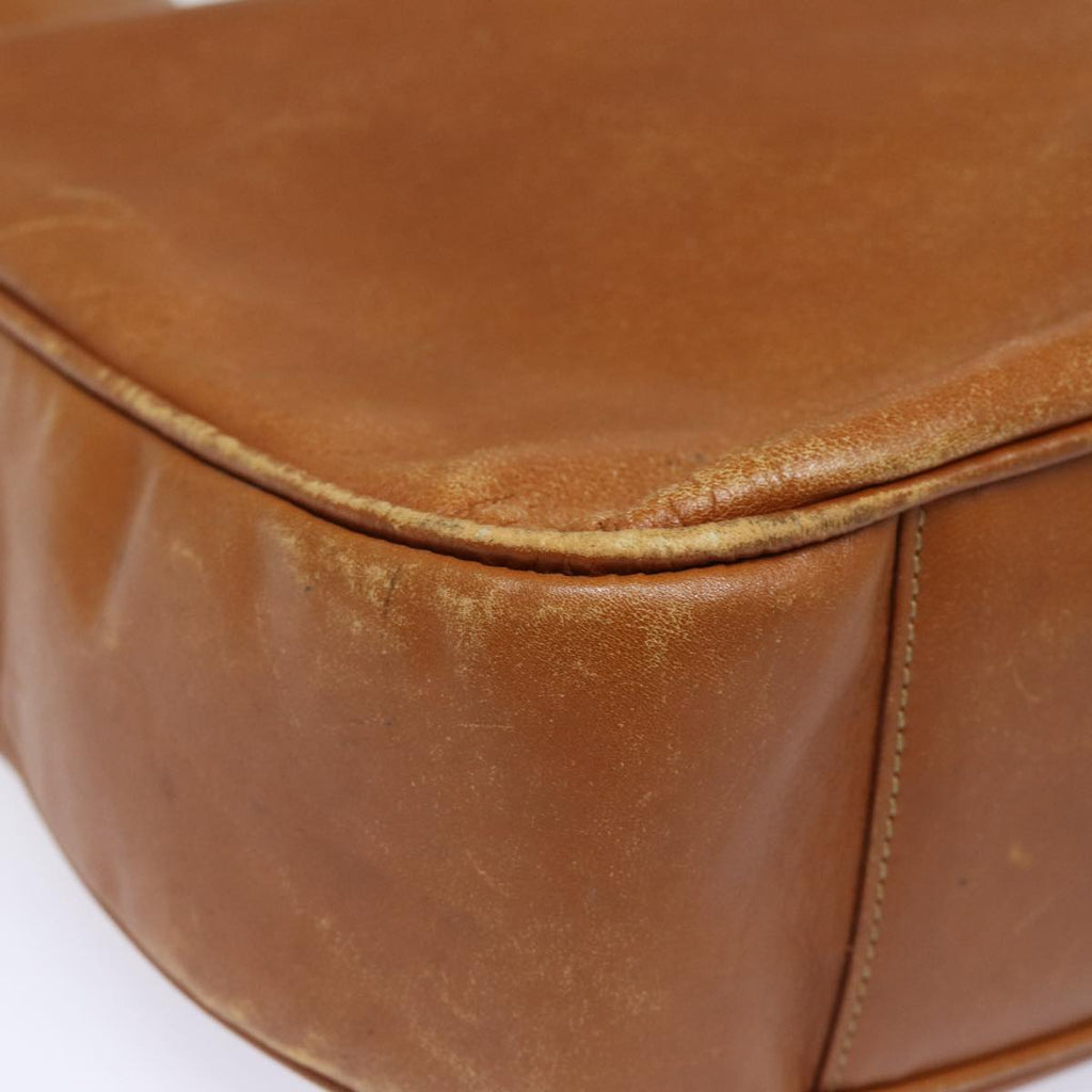 GUCCI Bamboo Hand Bag Leather 2way Brown Gold 001 1781 1577 85717