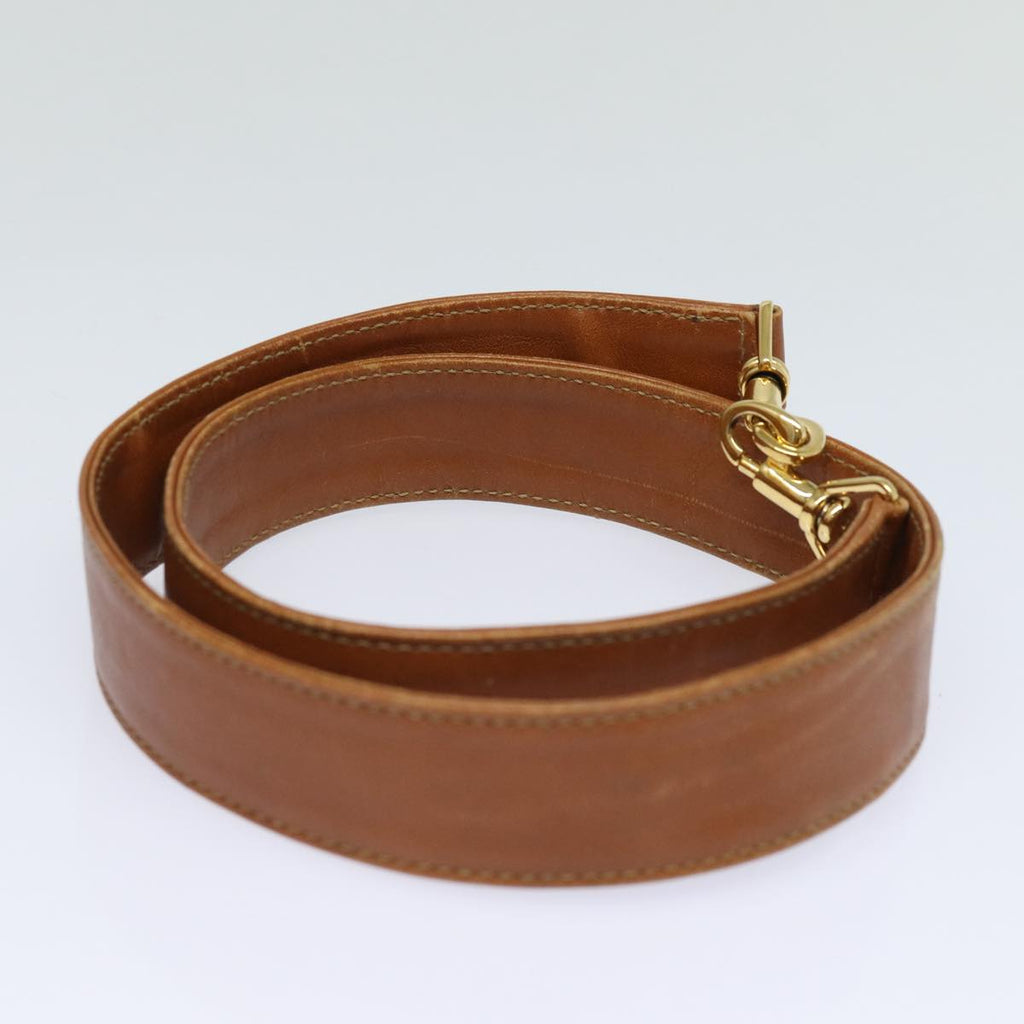 GUCCI Bamboo Hand Bag Leather 2way Brown Gold 001 1781 1577 85717