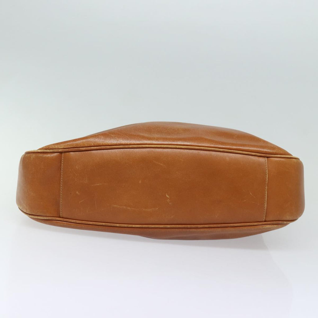 GUCCI Bamboo Hand Bag Leather 2way Brown Gold 001 1781 1577 85717