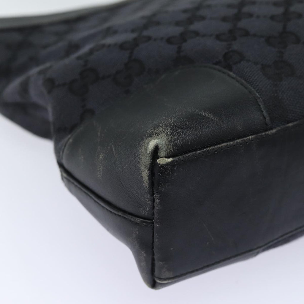 GUCCI GG Canvas Shoulder Bag Black Gold 001 4231 85720