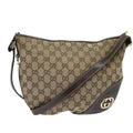 GUCCI GG Canvas Shoulder Bag Beige Gold 169998 85721