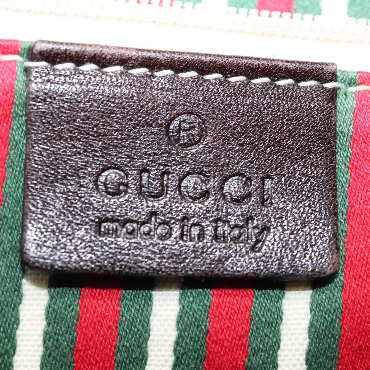 GUCCI GG Canvas Shoulder Bag Beige Gold 169998 85721