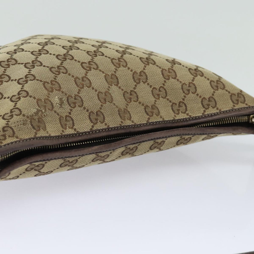 GUCCI GG Canvas Shoulder Bag Beige Gold 169998 85721