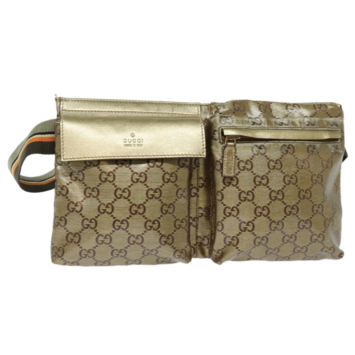 GUCCI GG Crystal Waist bag Gold 28566 85723