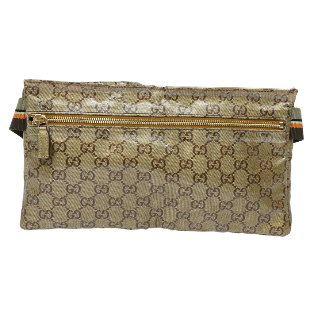 GUCCI GG Crystal Waist bag Gold 28566 85723