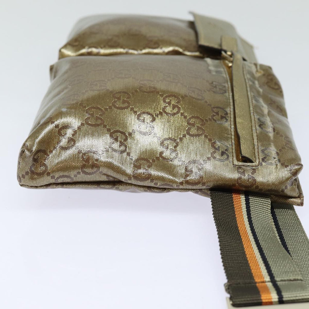 GUCCI GG Crystal Waist bag Gold 28566 85723