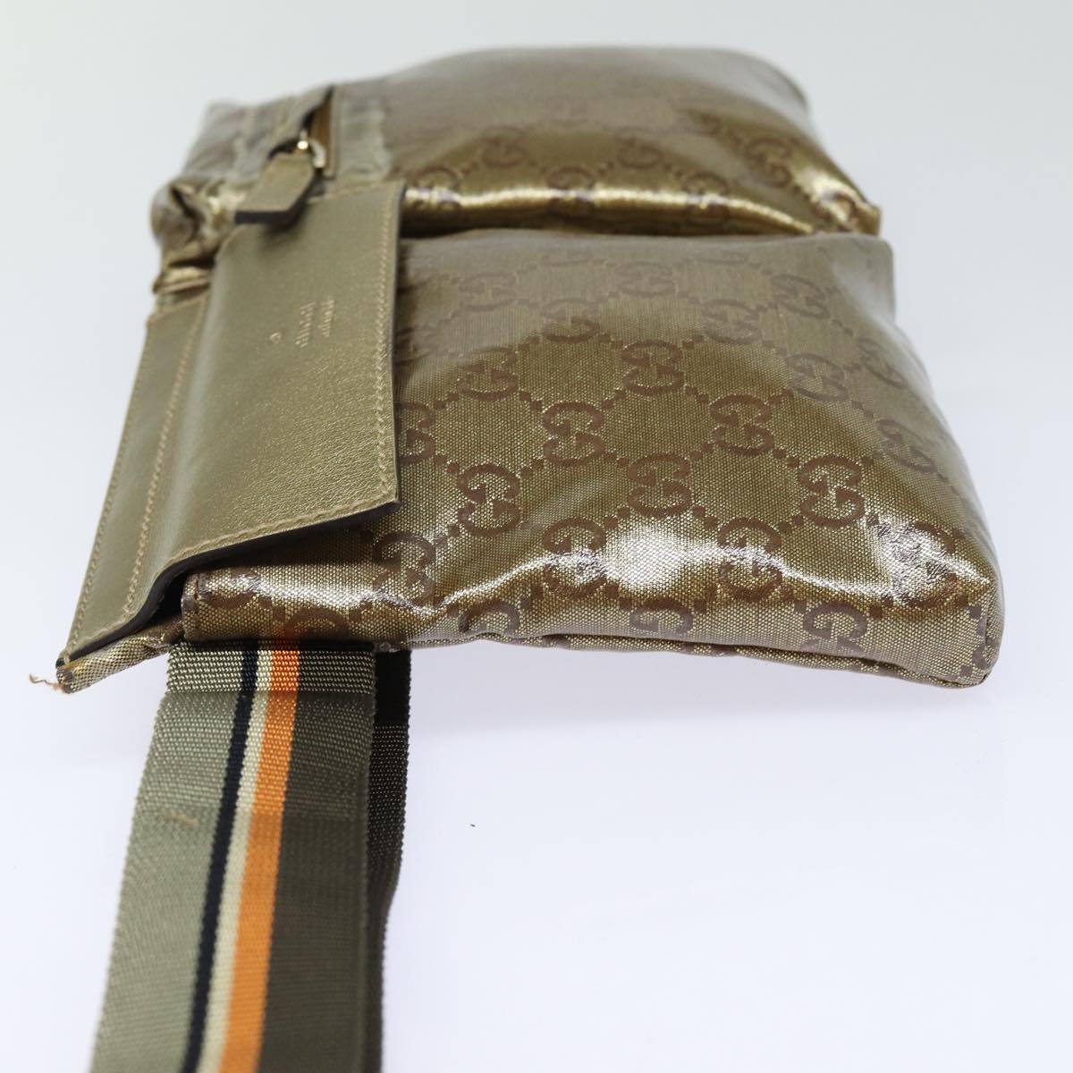 GUCCI GG Crystal Waist bag Gold 28566 85723