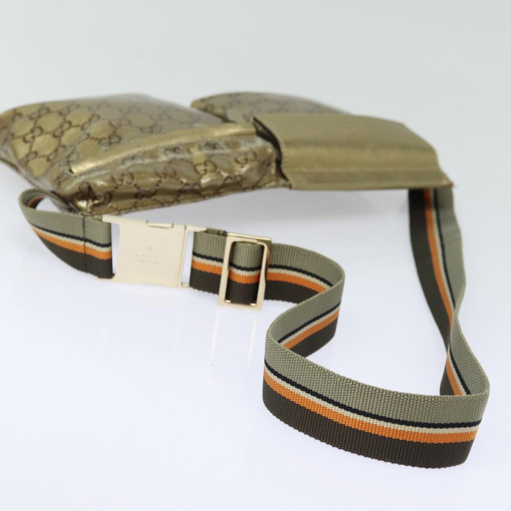 GUCCI GG Crystal Waist bag Gold 28566 85723