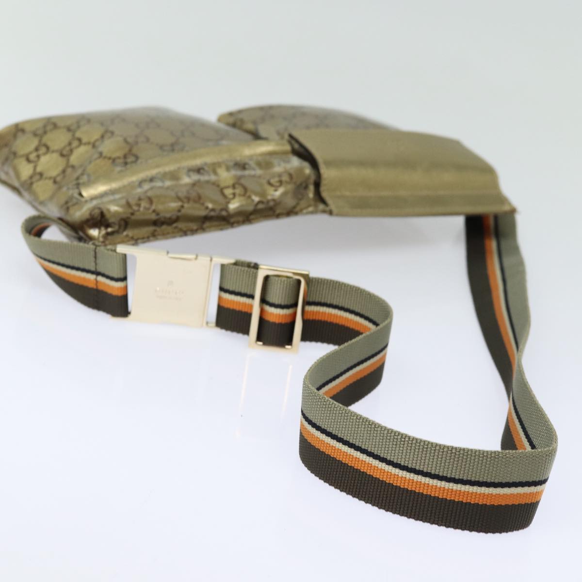 GUCCI GG Crystal Waist bag Gold 28566 85723