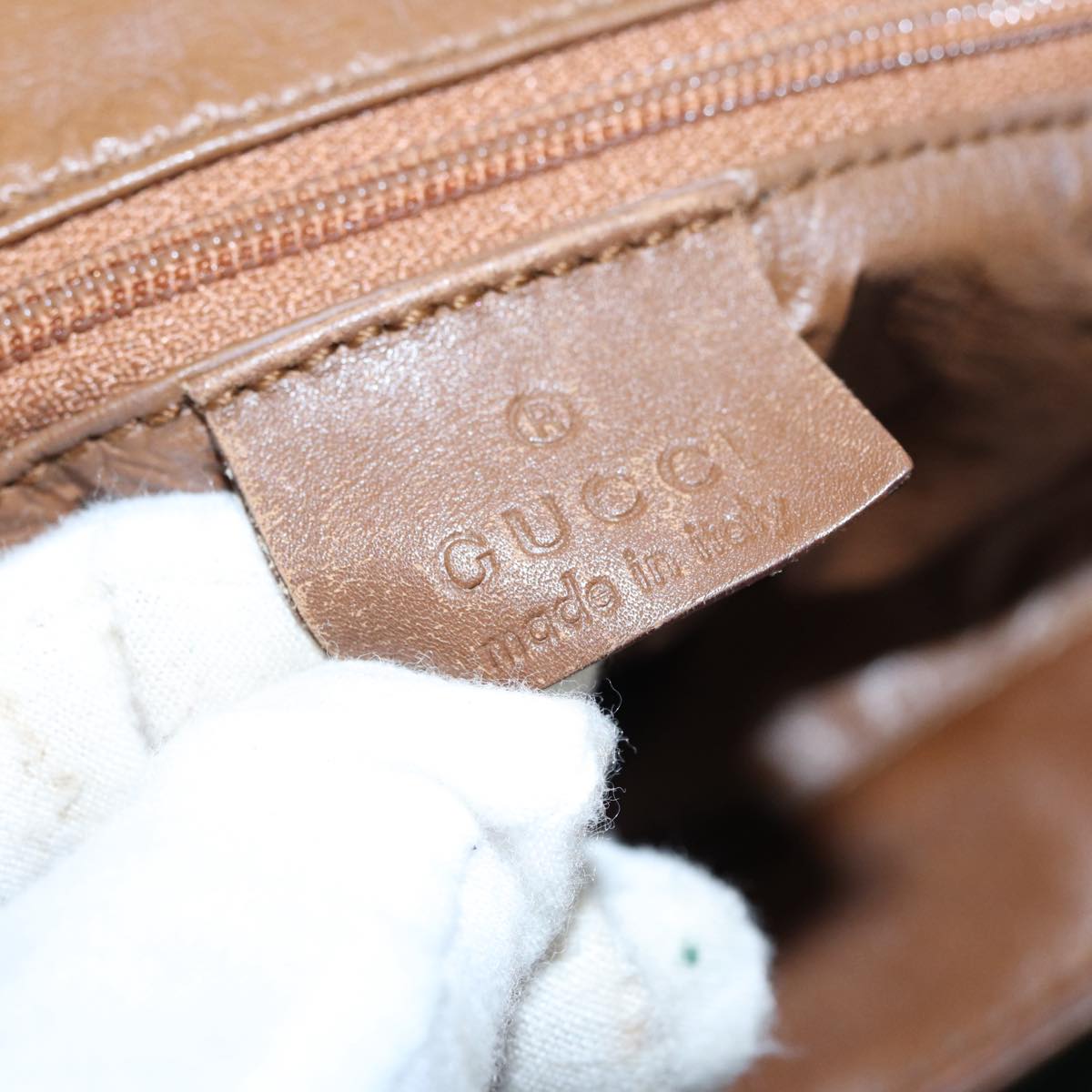 GUCCI GG Canvas Web Sherry Line Hand Bag Beige Silver 2058 002 5100 85747