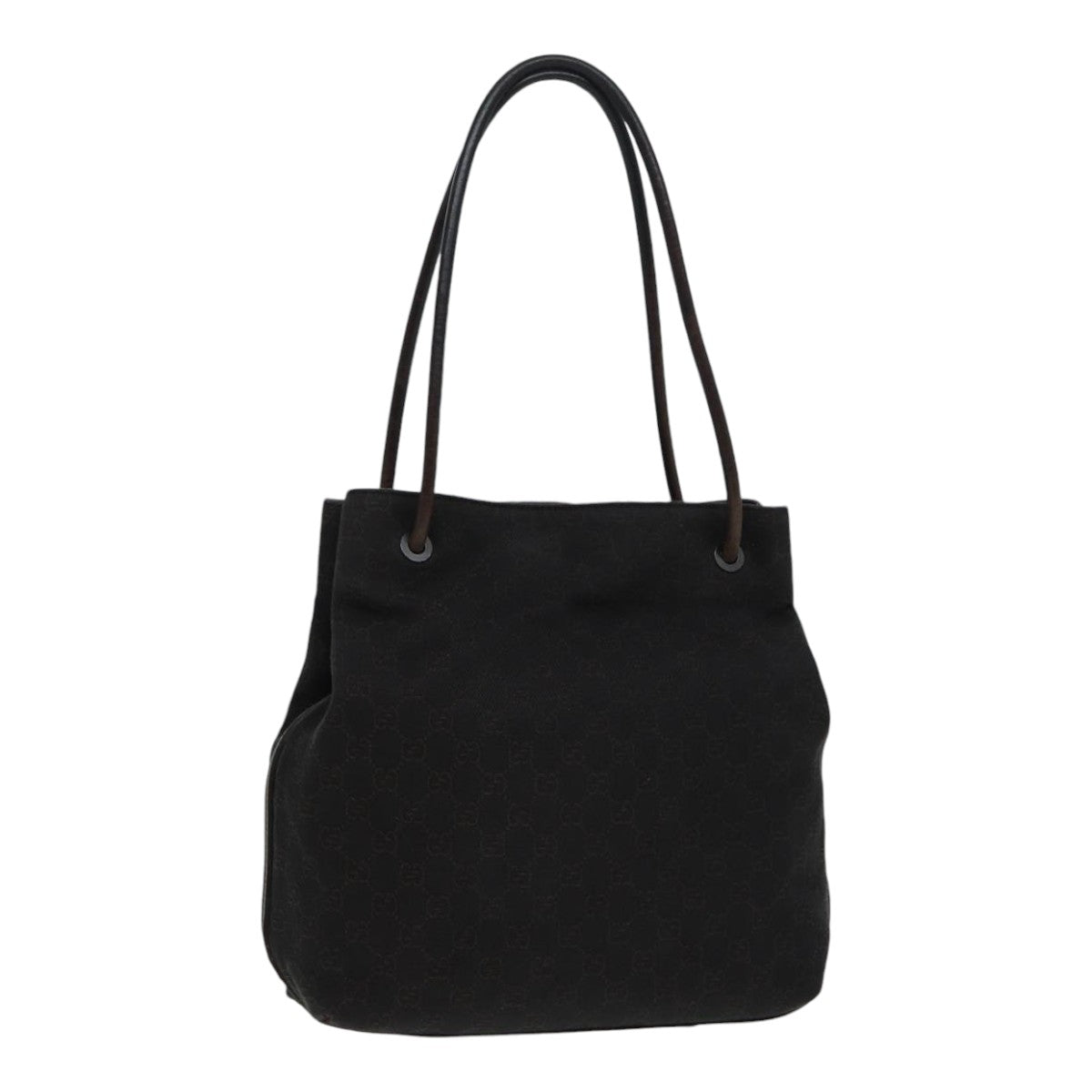 GUCCI GG Canvas Shoulder Bag Black 101341 85814