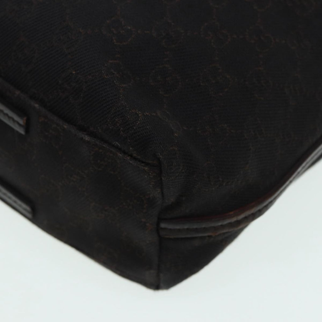 GUCCI GG Canvas Shoulder Bag Black 101341 85814