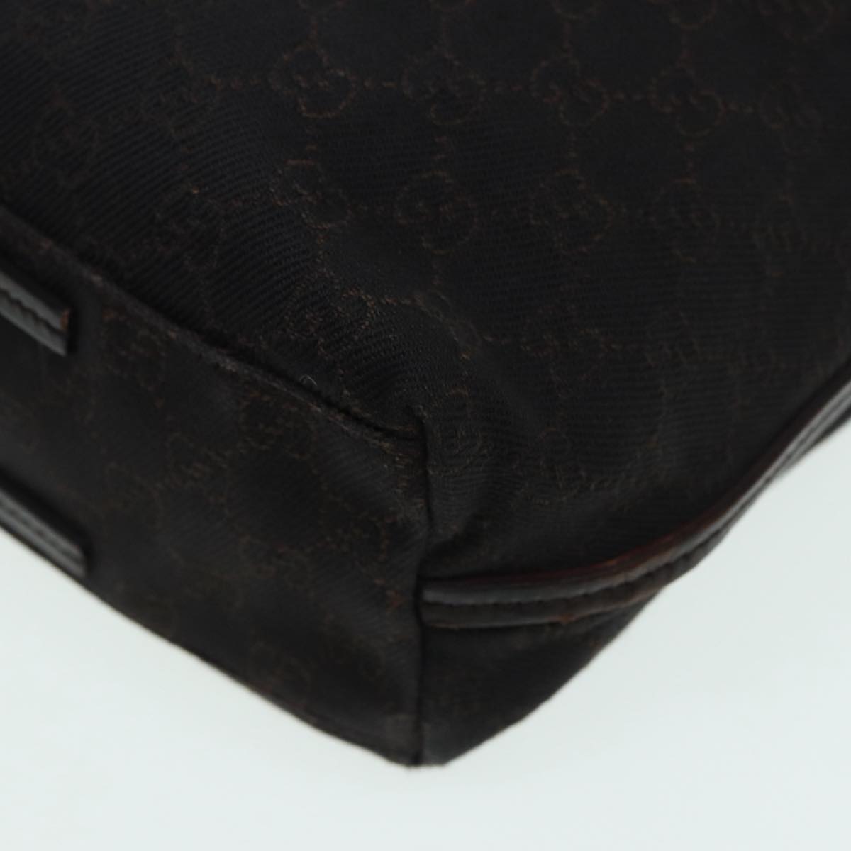 GUCCI GG Canvas Shoulder Bag Black 101341 85814