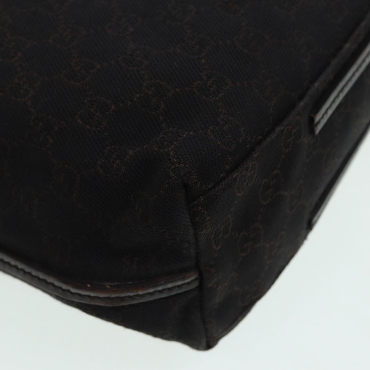 GUCCI GG Canvas Shoulder Bag Black 101341 85814