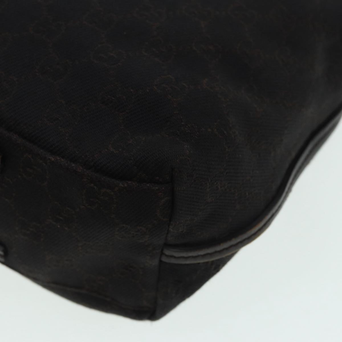 GUCCI GG Canvas Shoulder Bag Black 101341 85814