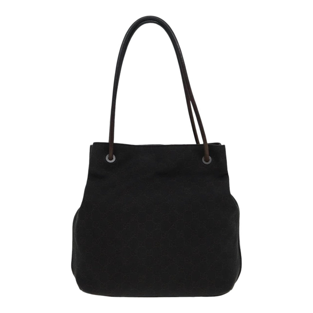 GUCCI GG Canvas Shoulder Bag Black 101341 85814