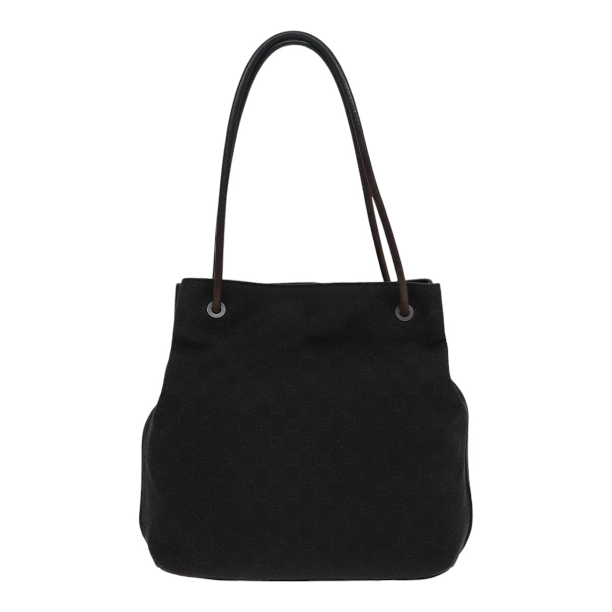 GUCCI GG Canvas Shoulder Bag Black 101341 85814