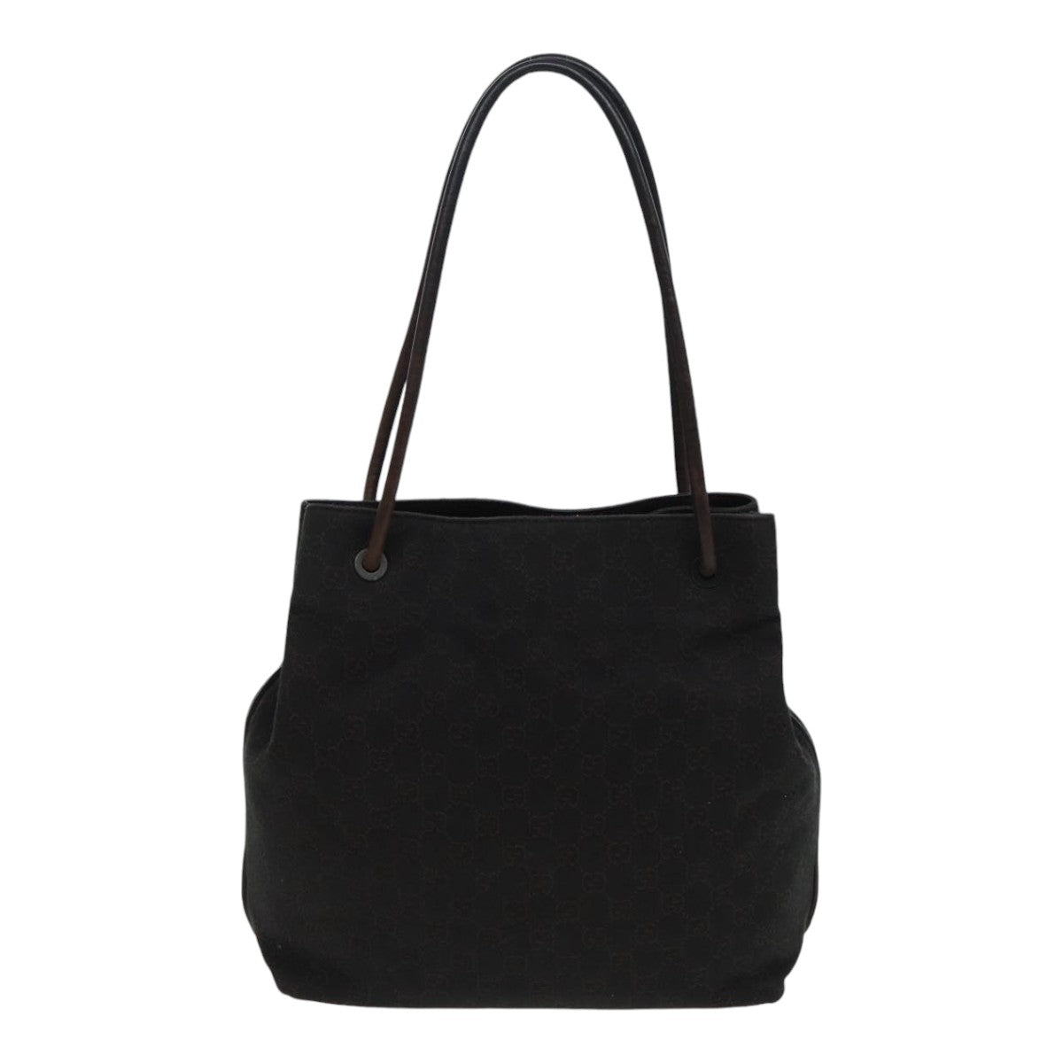 GUCCI GG Canvas Shoulder Bag Black 101341 85814