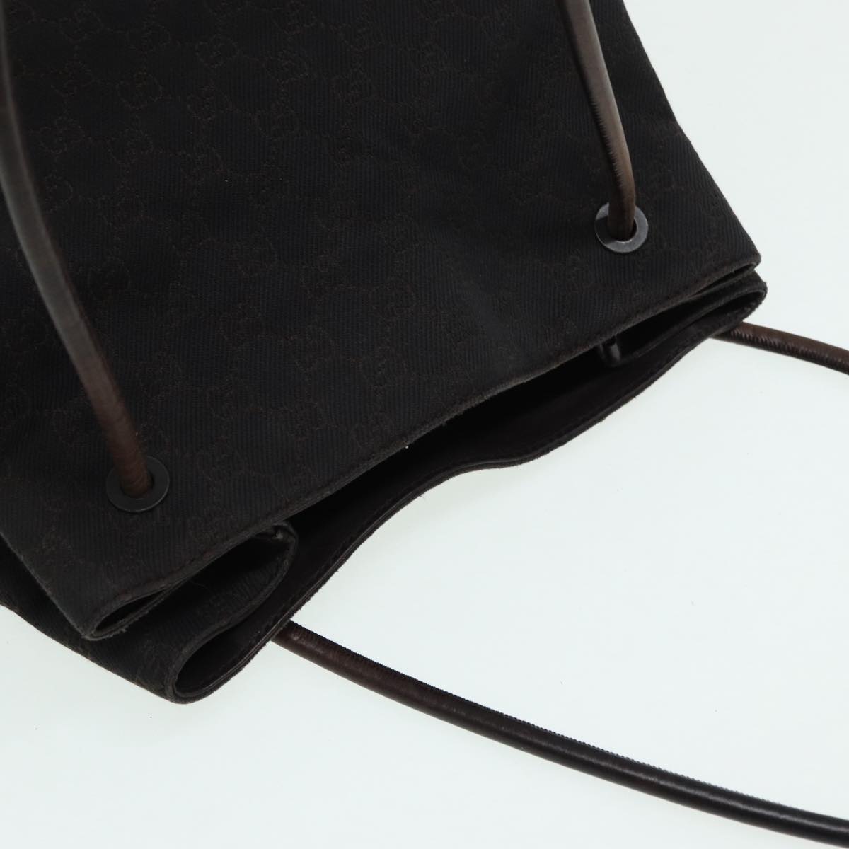 GUCCI GG Canvas Shoulder Bag Black 101341 85814