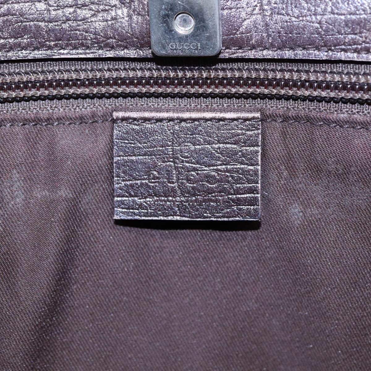 GUCCI GG Supreme Shoulder Bag Beige Silver 114288 85858