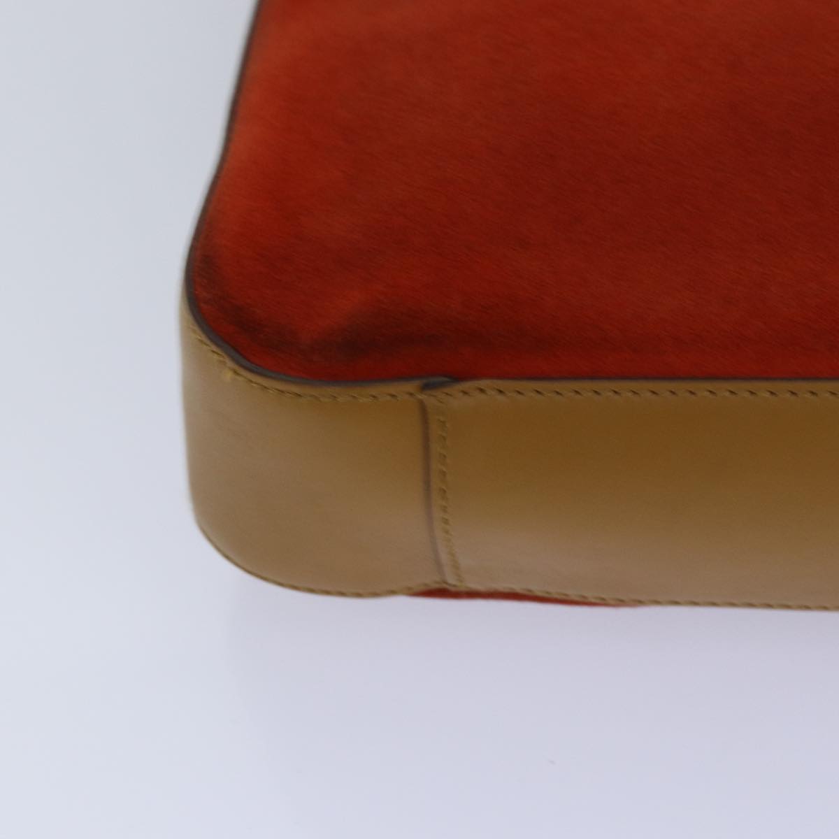 GUCCI Shoulder Bag Suede Red Gold 001 3812 2123 85865