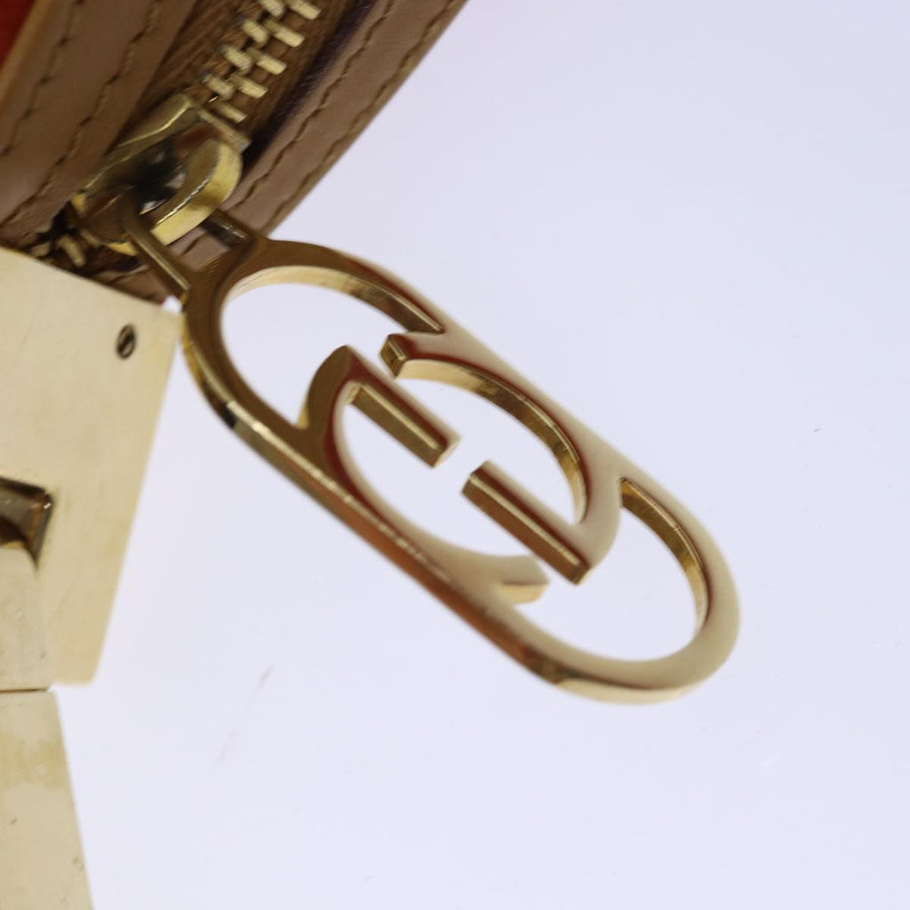 GUCCI Shoulder Bag Suede Red Gold 001 3812 2123 85865