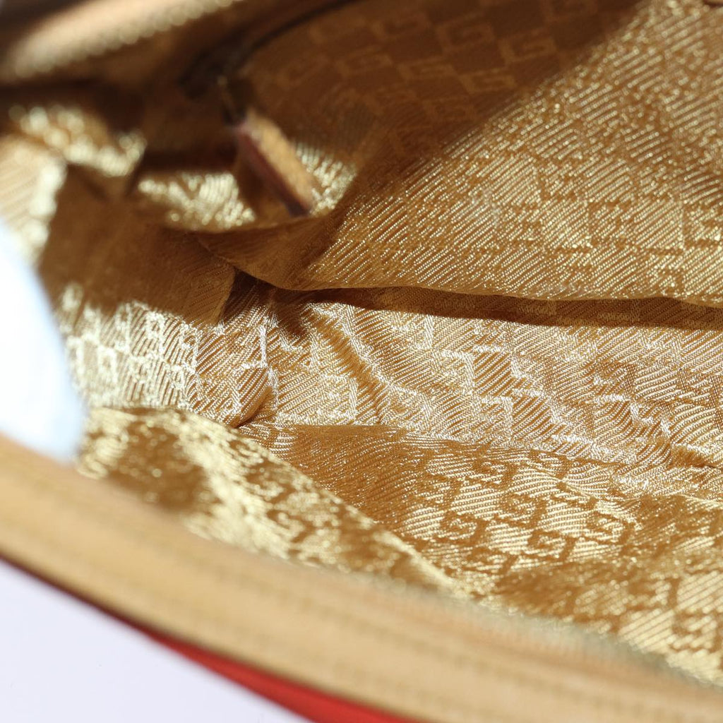 GUCCI Shoulder Bag Suede Red Gold 001 3812 2123 85865