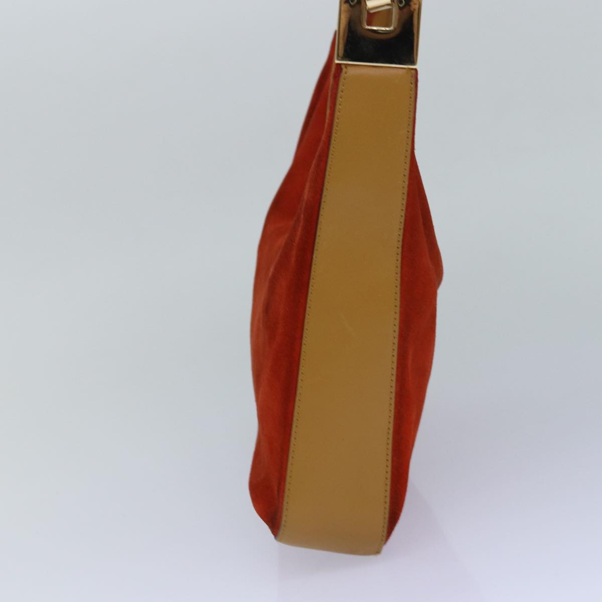 GUCCI Shoulder Bag Suede Red Gold 001 3812 2123 85865
