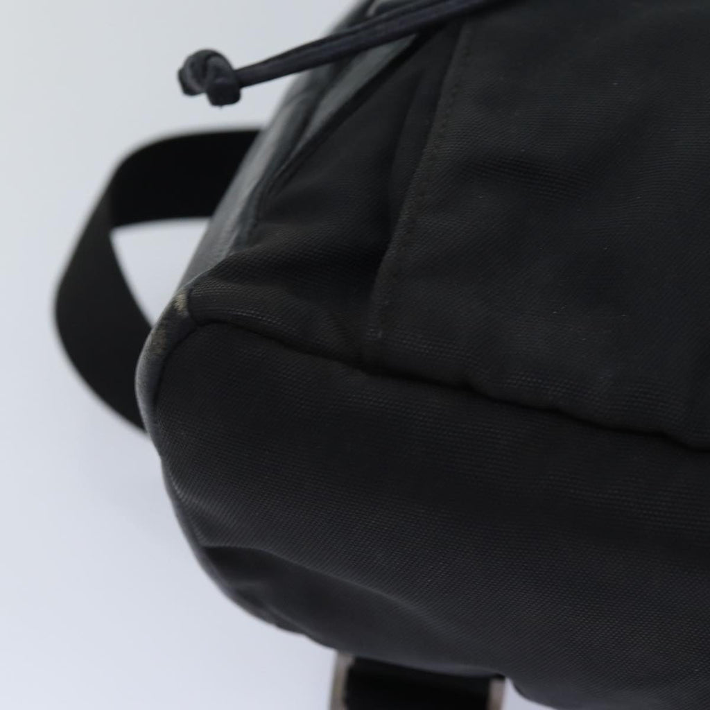 GUCCI Backpack Nylon Leather Black 85892