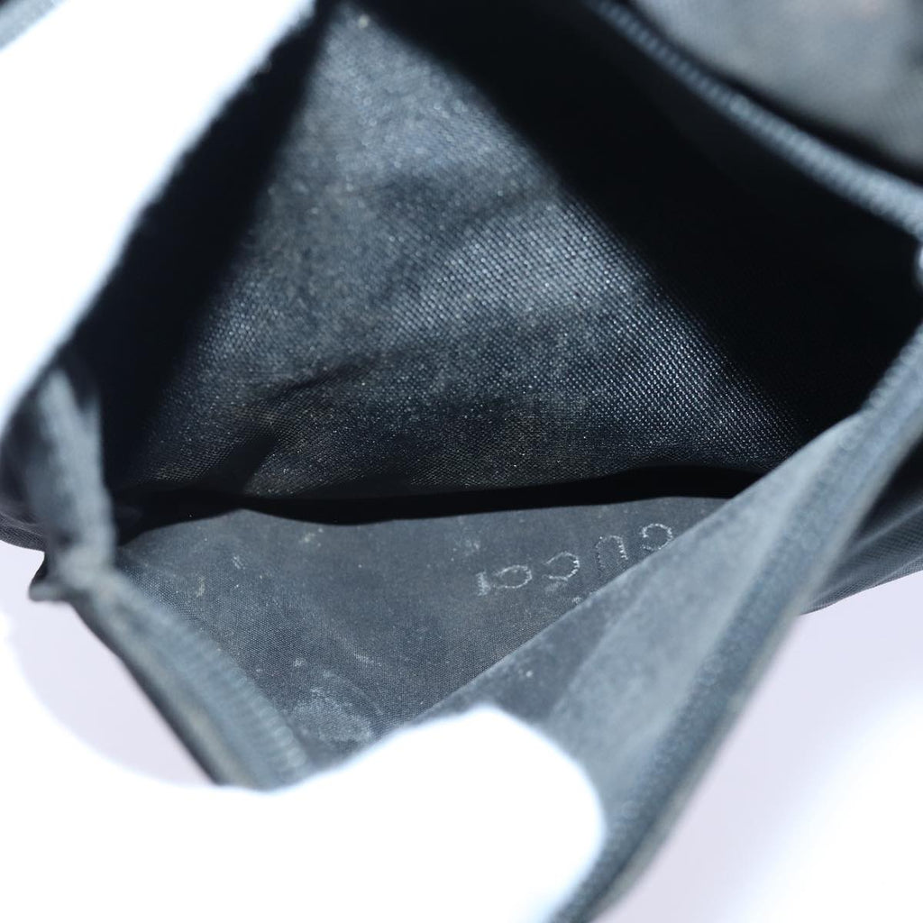 GUCCI Backpack Nylon Leather Black 85892