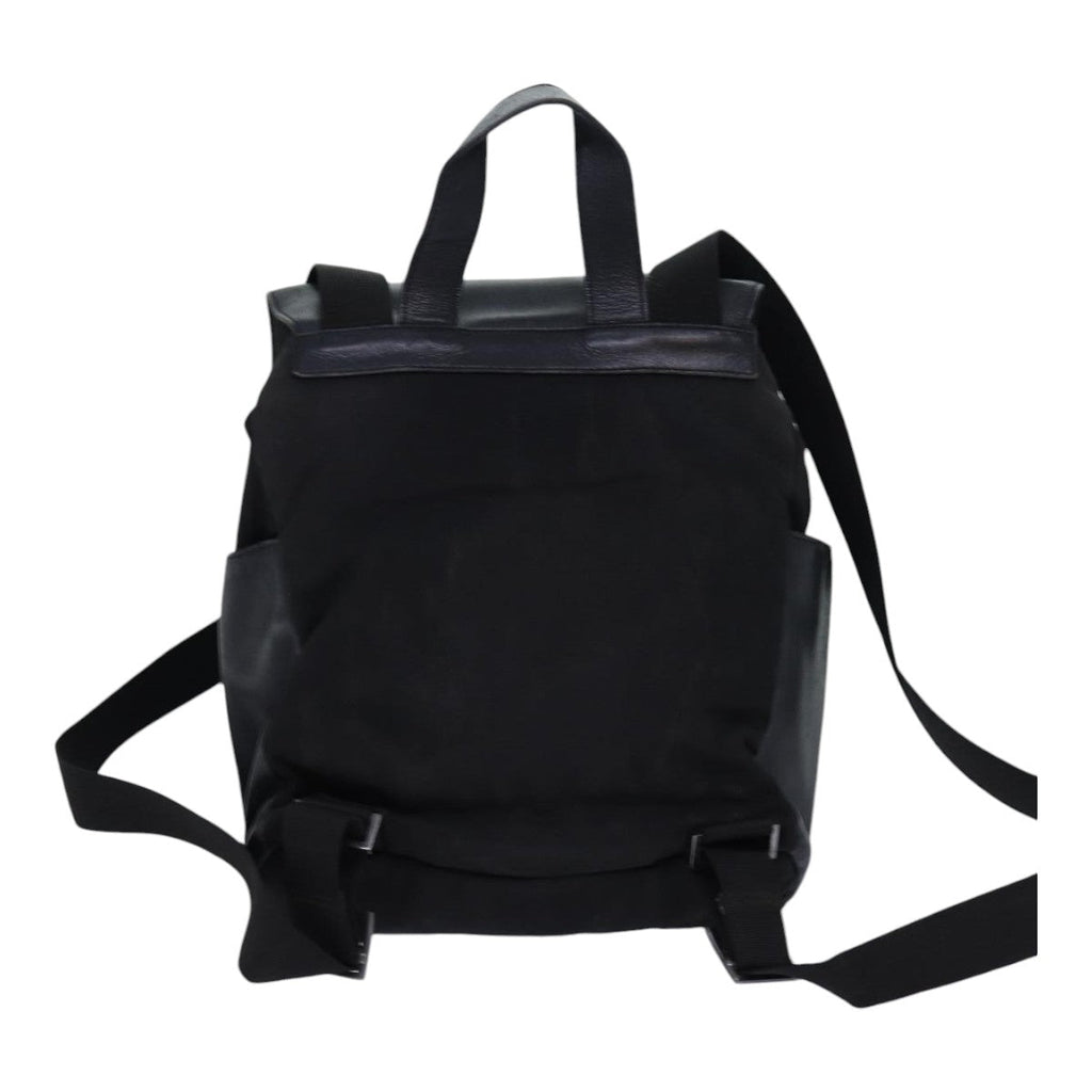GUCCI Backpack Nylon Leather Black 85892
