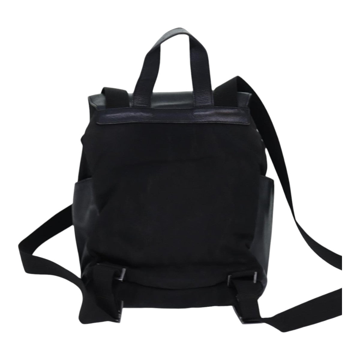 GUCCI Backpack Nylon Leather Black 85892