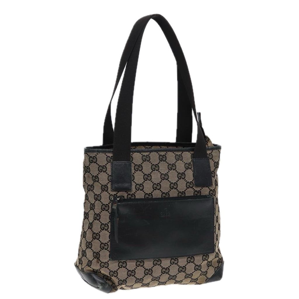 GUCCI GG Canvas Shoulder Bag Navy Silver 019 0402 1705 85896
