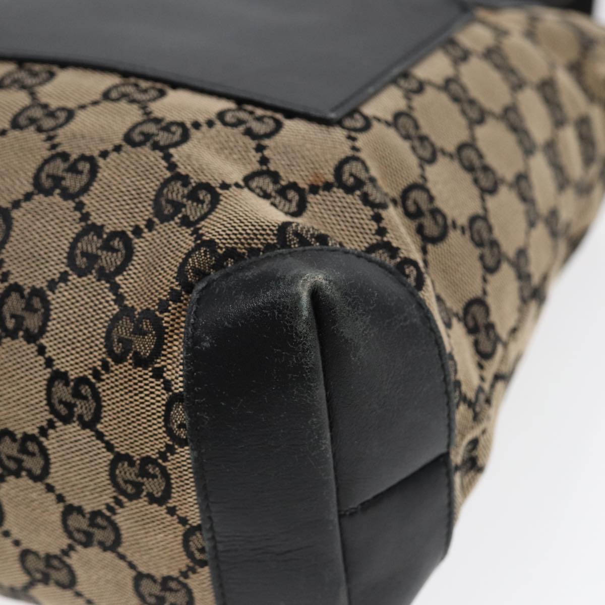 GUCCI GG Canvas Shoulder Bag Navy Silver 019 0402 1705 85896