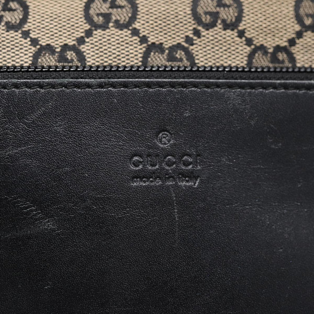 GUCCI GG Canvas Shoulder Bag Navy Silver 019 0402 1705 85896