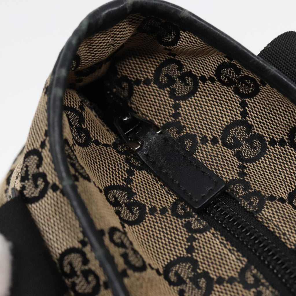 GUCCI GG Canvas Shoulder Bag Navy Silver 019 0402 1705 85896
