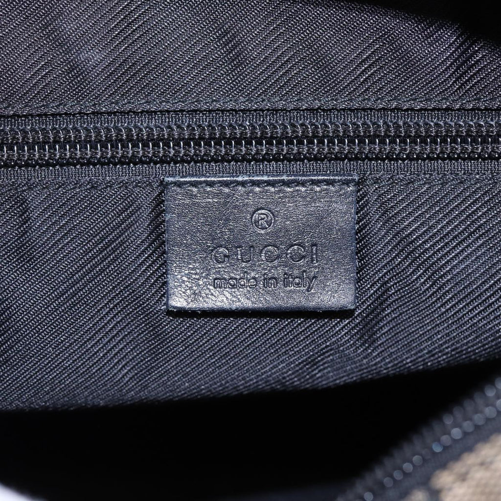 GUCCI GG Canvas Shoulder Bag Navy Silver 019 0402 1705 85896