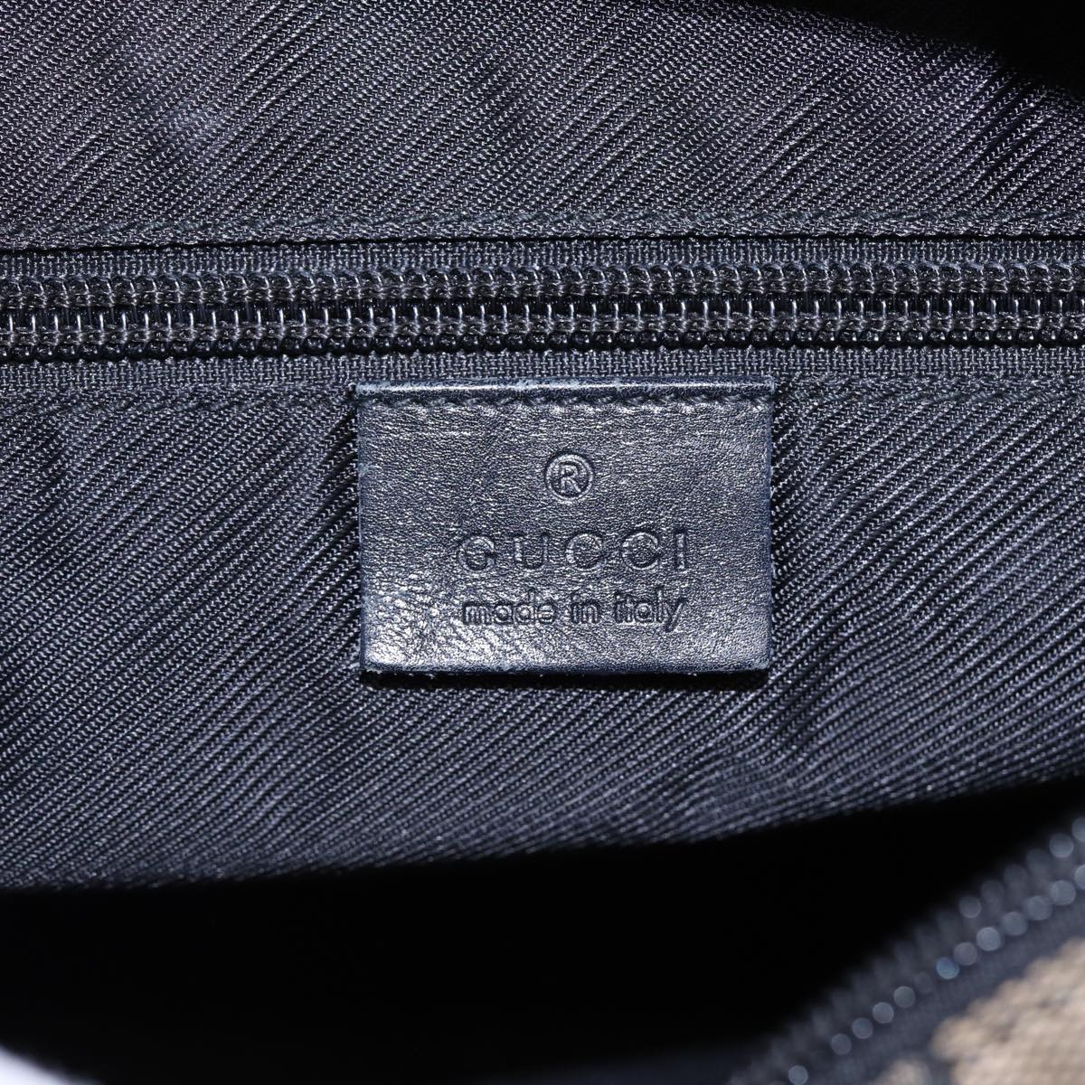 GUCCI GG Canvas Shoulder Bag Navy Silver 019 0402 1705 85896